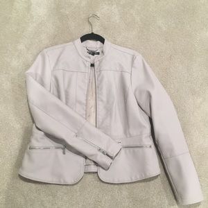 Baccini pleather coat M NWOT